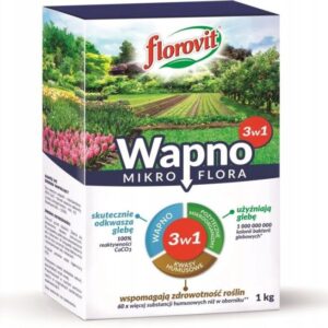 Wapno granulowane 3 w 1 - wapno, pożyteczne organizmy i humus - Mikroflora - Florovit - 1 kg